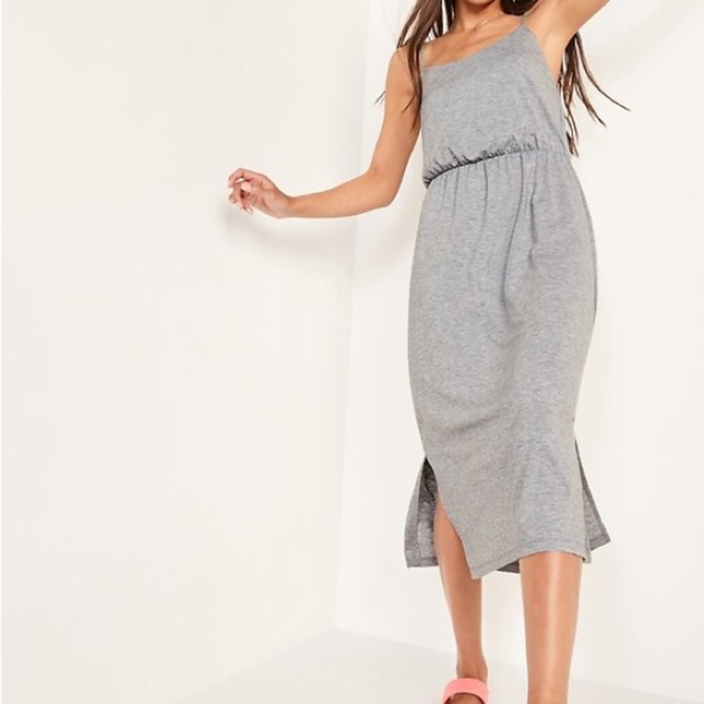 Old Navy Heather Gray Midi Dress